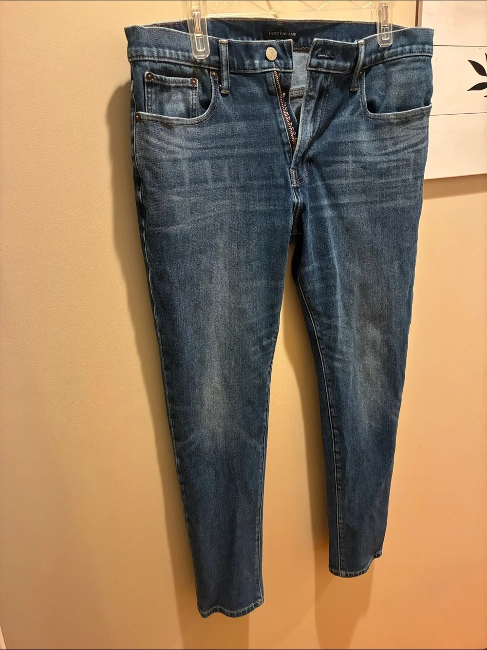Lucky Brand Men's Skinny Jeans in Medium Blue Denim